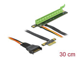 Delock 85762 Riser Card Pci Express X1 To X16 With Flexible Cable 30 Cm