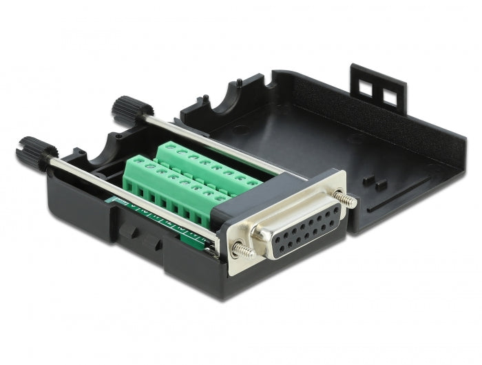 Delock 66567 D-Sub15 Female To Terminal Block With Enclosure