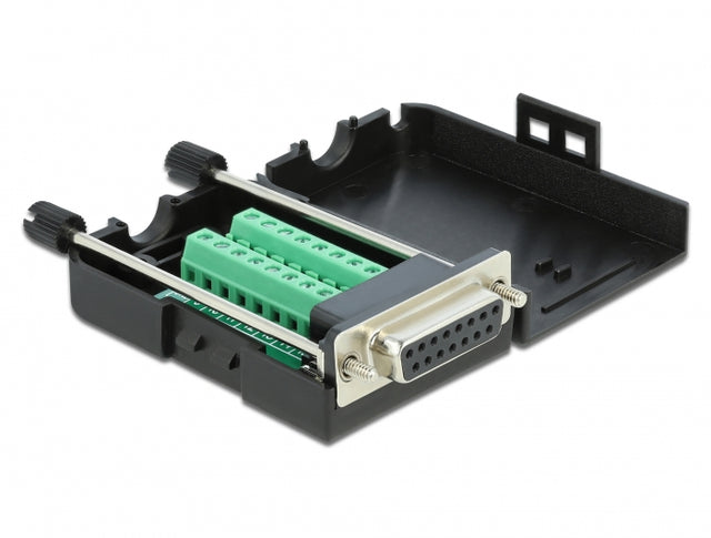 Delock 66567 D-Sub15 Female To Terminal Block With Enclosure