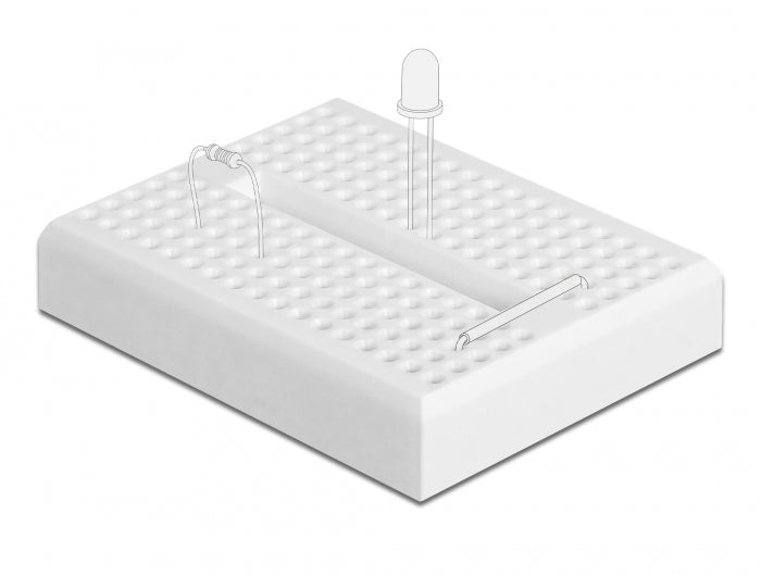 Delock 18316 Experimental Mini Breadboard 170 Contacts White