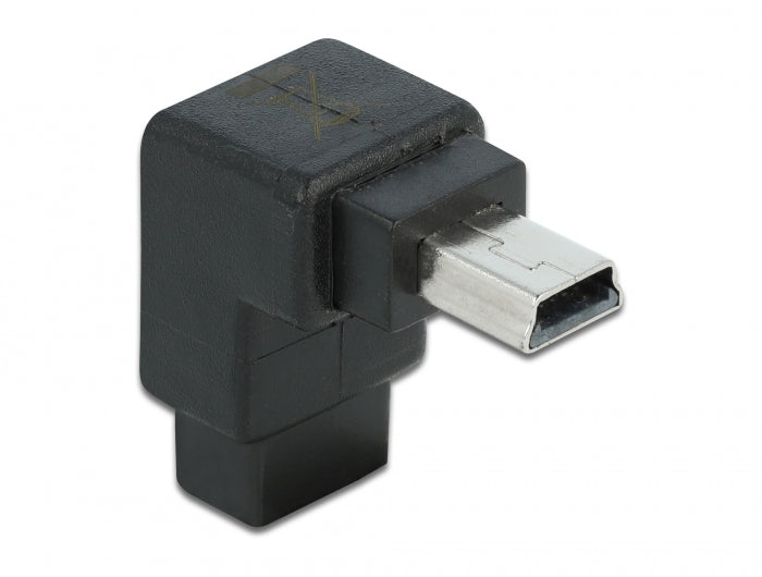 Delock 65097 Adapter Usb-B Mini 5Pin Male To Female 90°Angled