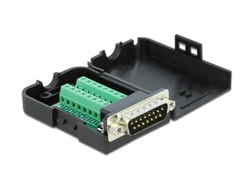 Delock 66568 D-Sub15 Male To Terminal Block With Enclosure