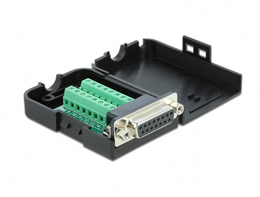 Delock 66569 D-Sub15 Female To Terminal Block With Enclosure