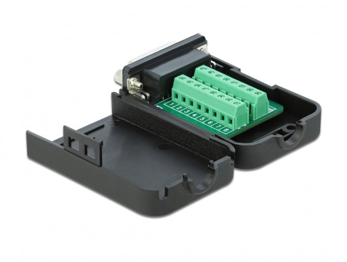 Delock 66569 D-Sub15 Female To Terminal Block With Enclosure