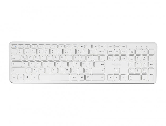 Delock 12703 Usb Keyboard And Mouse Set 2.4 Ghz Wireless White