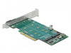 Delock 89045 Pci Express X8 Card To 2 X Internal Nvme M.2 Key M - Bifurcation