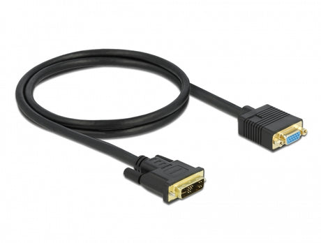 Delock 86752 Cable Dvi 12+5 Male To Vga Female 1 M