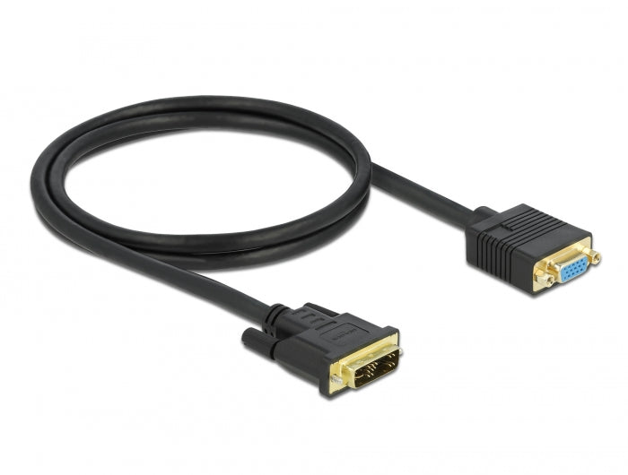 Delock 86752 Cable Dvi 12+5 Male To Vga Female 1 M