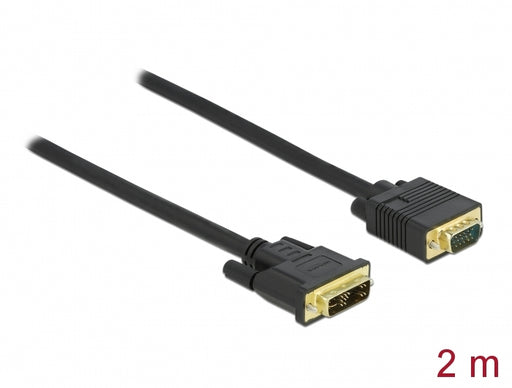 Delock 86749 Cable Dvi 12+5 Male To Vga Male 2 M