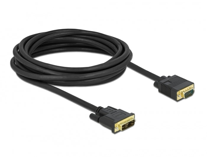 Delock 86751 Cable Dvi 12+5 Male To Vga Male 5 M