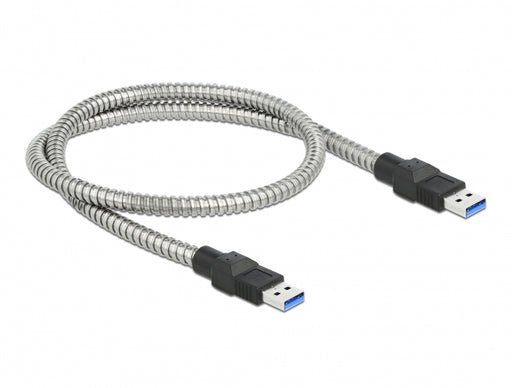 Delock 86774 Usb 3.2 Gen 1 Cable Type-A Male To Type-A Male With Metal Jacket