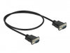 Delock 86612 Serial Cable Rs-232 D-Sub9 Male To Male With Narrow Plug Housing