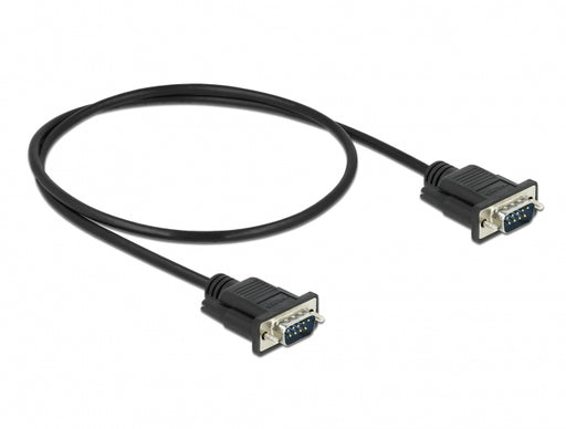 Delock 86612 Serial Cable Rs-232 D-Sub9 Male To Male With Narrow Plug Housing