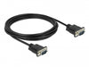 Delock 86575 Serial Cable Rs-232 D-Sub 9 Male To Male With Narrow Plug Housing