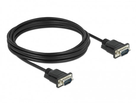 Delock 86618 Serial Cable Rs-232 D-Sub9 Male To Male With Narrow Plug Housing