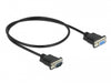 Delock 86613 Serial Cable Rs-232 D-Sub9 Male To Female With Narrow Plug Housing