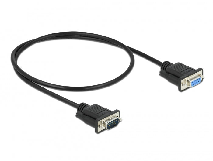 Delock 86613 Serial Cable Rs-232 D-Sub9 Male To Female With Narrow Plug Housing