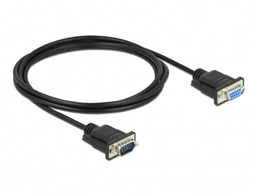 Delock 86579 Serial Cable Rs-232 D-Sub9 Male To Female With Narrow Plug Housing