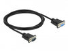 Delock 86579 Serial Cable Rs-232 D-Sub9 Male To Female With Narrow Plug Housing