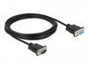 Delock 86584 Serial Cable Rs-232 D-Sub9 Male To Female With Narrow Plug Housing