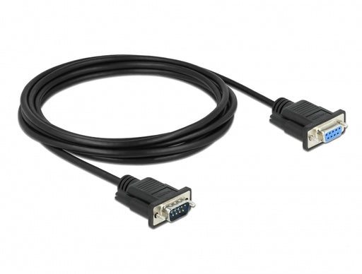 Delock 86584 Serial Cable Rs-232 D-Sub9 Male To Female With Narrow Plug Housing