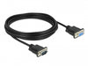 Delock 86598 Serial Cable Rs-232 D-Sub9 Male To Female With Narrow Plug Housing