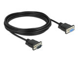 Delock 86598 Serial Cable Rs-232 D-Sub9 Male To Female With Narrow Plug Housing