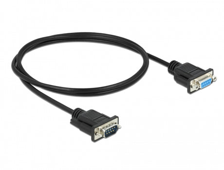 Delock 86601 Serial Cable Rs-232 D-Sub9 Male To Female With Narrow Plug Housing