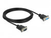 Delock 86617 Serial Cable Rs-232 D-Sub9 Male To Female Null Modem