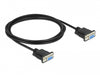 Delock 86605 Serial Cable Rs-232 D-Sub9 Female To Female Null Modem