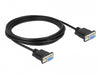 Delock 86606 Serial Cable Rs-232 D-Sub9 Female To Female Null Modem