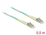 Delock 86549 Cable Optical Fibre Lc To Lc Multi-Mode Om3 0.5 M