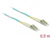 Delock 86549 Cable Optical Fibre Lc To Lc Multi-Mode Om3 0.5 M