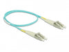 Delock 86549 Cable Optical Fibre Lc To Lc Multi-Mode Om3 0.5 M