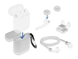 Delock 18351 Apple Airpods Accessory Set White