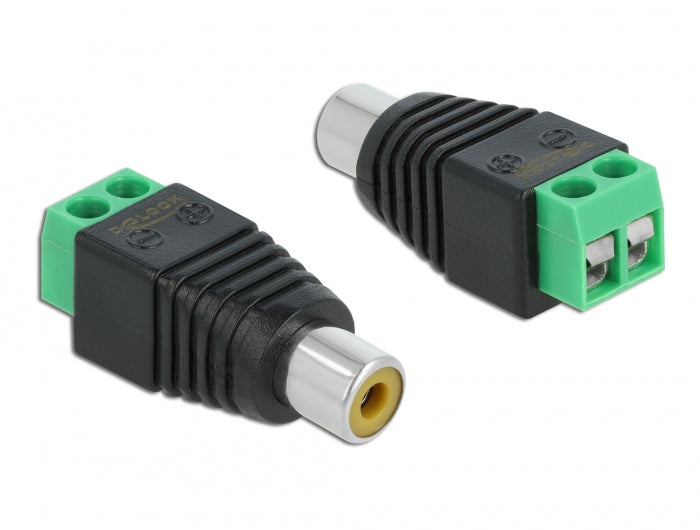 Delock 65418 Adapter Rca Female > Terminal Block 2 Pin