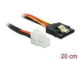 Delock 85519 Cable P4 Male > Sata 15 Pin Receptacle 20 Cm