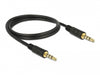 Delock 83435 Stereo Jack Cable 3.5 Mm 4 Pin Male To Male 1 M Black