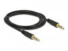 Delock 83436 Stereo Jack Cable 3.5 Mm 4 Pin Male To Male 2 M Black