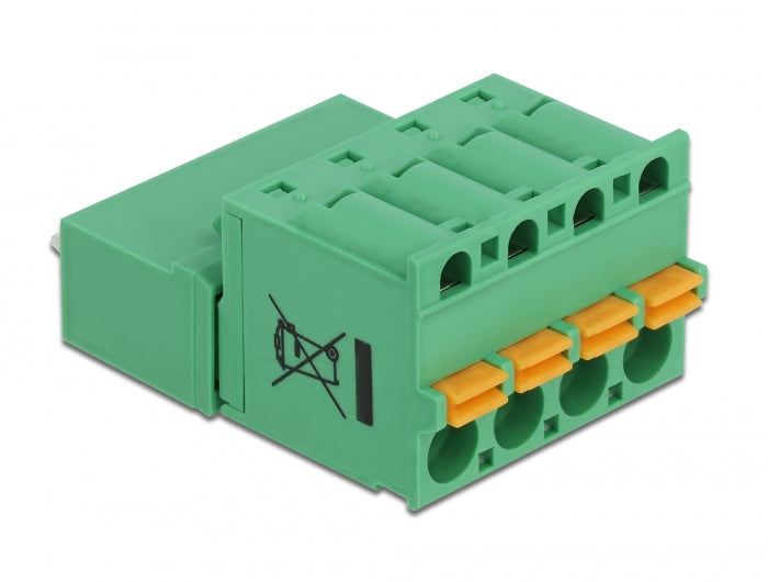 Delock 66501 Terminal Block Set For Pcb 4 Pin 5.08 Mm Pitch Vertical