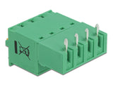 Delock 66506 Terminal Block Set For Pcb 4 Pin 5.08 Mm Pitch Horizontal