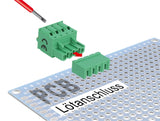 Delock 66506 Terminal Block Set For Pcb 4 Pin 5.08 Mm Pitch Horizontal