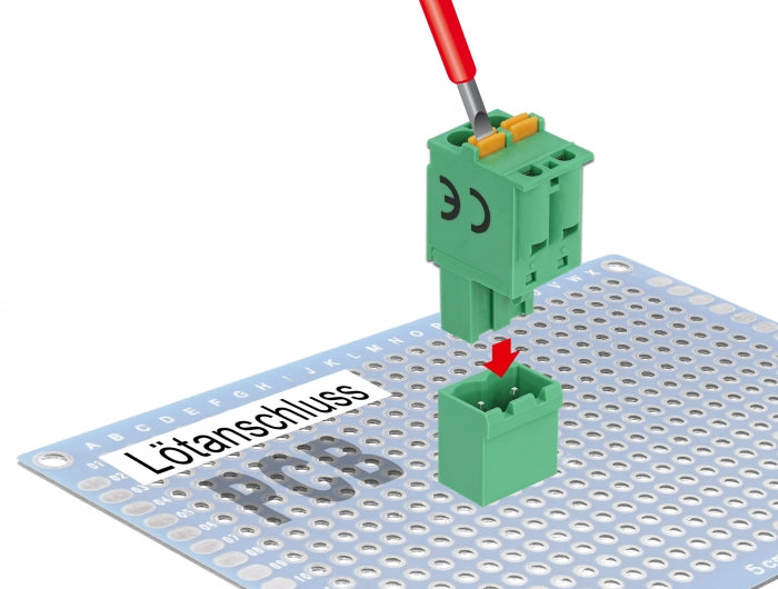 Delock 66500 Terminal Block Set For Pcb 2 Pin 5.08 Mm Pitch Vertical