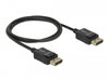 Delock 85300 Coaxial Displayport Cable 8K 60 Hz 1 M