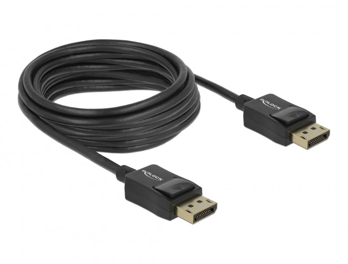 Delock 85304 Coaxial Displayport Cable 8K 60 Hz 5 M