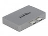 Delock 64001 Dual Displayport Adapter With 4K 60 Hz And Pd 3.0 For Macbook