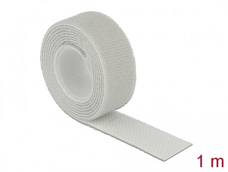 Delock 18278 Hook-And-Loop Tape On Roll L 1 M X W 20 Mm Grey