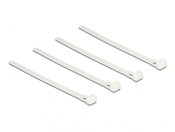 Delock 18638 Cable Ties Releasable White L 150 X W 7.5 Mm 100 Pieces