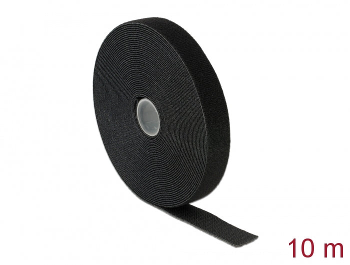 Delock 18716 Hook-And-Loop Tape On Roll L 10 M X W 20 Mm Black