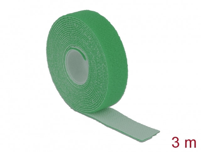 Delock 18730 Hook-And-Loop Tape On Roll L 3 M X W 20 Mm Green